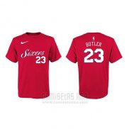 Camiseta Manga Corta Jimmy Butler Philadelphia 76ers Rojo