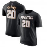 Camiseta Manga Corta John Collins Atlanta Hawks Negro 2019-20 Ciudad