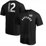 Camiseta Manga Corta Kawhi Leonard Toronto Raptors NBA Finals 2019 Negro