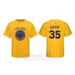 Camiseta Manga Corta Kevin Durant Golden State Warriors Amarillo Ciudad