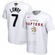 Camiseta Manga Corta Kyle Lowry Toronto Raptors NBA Finals 2019 Blanco