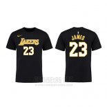 Camiseta Manga Corta Lebron James Los Angeles Lakers Negro5