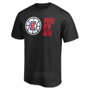 Camiseta Manga Corta Los Angeles Clippers Whole New Game Negro