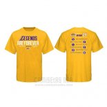 Camiseta Manga Corta Los Angeles Lakers Kobe Bayant Amarillo Legend Forever