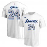 Camiseta Manga Corta Los Angeles Lakers Kobe Bryant Blanco