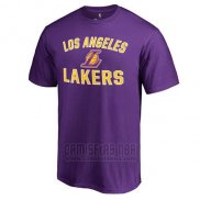 Camiseta Manga Corta Los Angeles Lakers Violeta2