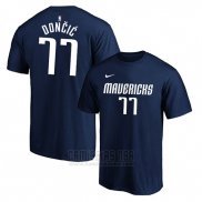 Camiseta Manga Corta Luka Doncic Dallas Mavericks Azul1