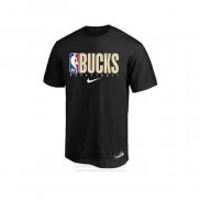 Camiseta Manga Corta Milwaukee Bucks 2019 Negro