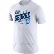 Camiseta Manga Corta Paul George Oklahoma City Thunder Blanco Player Performance