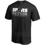 Camiseta Manga Corta San Antonio Spurs Negro Spurs Nation