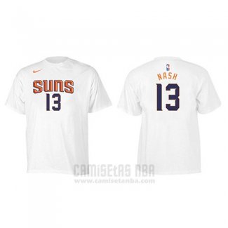 Camiseta Manga Corta Steve Nash Phoenix Suns Blanco