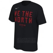 Camiseta Manga Corta Toronto Raptors Negro We The North 2019 NBA Playoffs