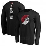 Camiseta Manga Larga C.j. McCollum Portland Trail Blazers Negro