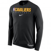 Camiseta Manga Larga Cleveland Cavaliers Negro