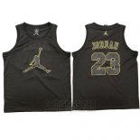 Camiseta Michael Jordan #23 Negro Oro