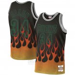 Camiseta Milwaukee Bucks Ray Allen #34 Flames Negro