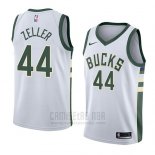 Camiseta Milwaukee Bucks Tyler Zeller #44 Association 2018 Blanco