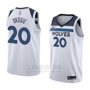 Camiseta Minnesota Timberwolves Josh Okogie #20 Association 2018 Blanco