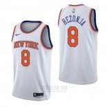 Camiseta New York Knicks Mario Hezonja #8 Association Blanco