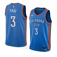 Camiseta Oklahoma City Thunder Chris Paul #3 Icon Azul