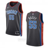 Camiseta Oklahoma City Thunder Darius Bazley #55 Ciudad 2022-23 Gris