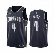 Camiseta Orlando Magic Jalen Suggs #4 Ciudad 2023-24 Azul