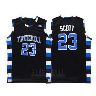 Camiseta Pelicula Tree Hill Nathan Scott #23 Negro