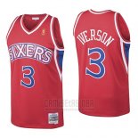 Camiseta Philadelphia 76ers Allen Iverson #3 Retro 1996-97 Rojo