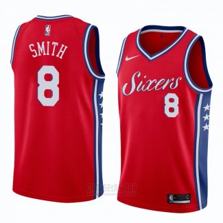 Camiseta Philadelphia 76ers Zhaire Smithstatement #8 Statement 2018 Rojo