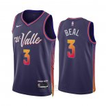 Camiseta Phoenix Suns Bradley Beal #3 Ciudad 2023-24 Violeta