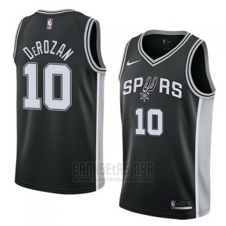 Camiseta San Antonio Spurs Demar Derozan #10 Icon 2017-18 Negro