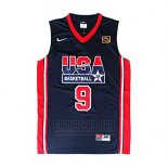 Camiseta USA 1992 Michael Jordan #9 Negro