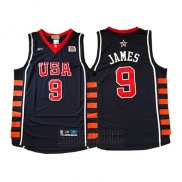 Camiseta USA 2004 Lebron James #9 Azul