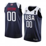 Camiseta USA Personalizada 2019 FIBA Basketball USA Cup Azul