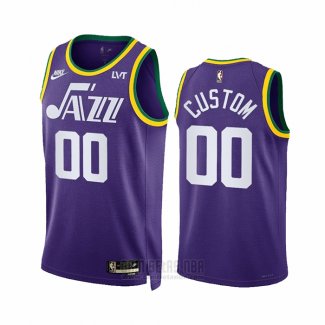 Camiseta Utah Jazz Personalizada Classic 2023-24 Violeta