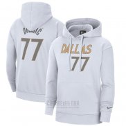 Sudaderas con Capucha Dallas Mavericks Luka Doncic Ciudad 2020-21 Blanco