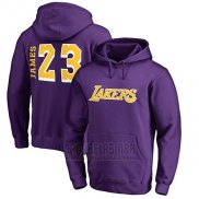 Sudaderas con Capucha Lebron James Los Angeles Lakers Violeta1