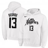 Sudaderas con Capucha Paul George Los Angeles Clippers Blanco 2019-20 Ciudad