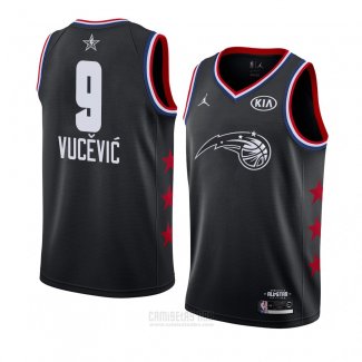 Camiseta All Star 2019 Orlando Magic Nikola Vucevic #9 Negro