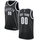 Camiseta Brooklyn Nets Nike Personalizada 17-18 Negro