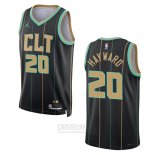 Camiseta Charlotte Hornets Gordon Hayward #20 Ciudad 2022-23 Negro