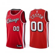 Camiseta Chicago Bulls Personalizada Ciudad 2021-22 Rojo