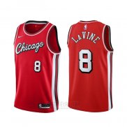 Camiseta Chicago Bulls Zach Lavine #8 Ciudad 2021-22 Rojo