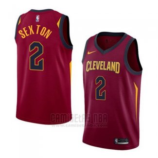 Camiseta Cleveland Cavaliers Collin Sexton #2 Icon 2017-18 Rojo