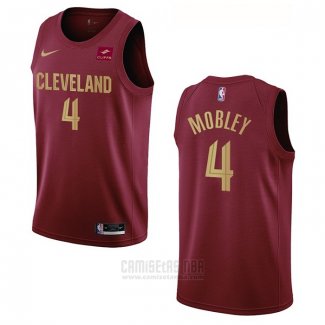 Camiseta Cleveland Cavaliers Evan Mobley #4 Icon 2022-23 Rojo