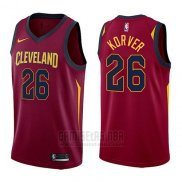 Camiseta Cleveland Cavaliers Kyle Korver #26 Icon 2017-18 Rojo