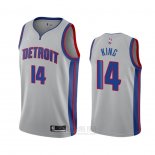 Camiseta Detroit Pistons Louis King #14 Statement 2020-21 Gris