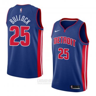 Camiseta Detroit Pistons Reggie Bullock #25 Icon 2018 Azul