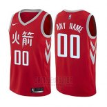 Camiseta Houston Rockets Ciudad 2017-18 Personalizada Rojo