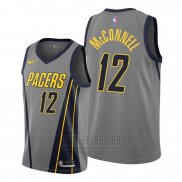 Camiseta Indiana Pacers T.j. Mcconnell #12 Ciudad Gris